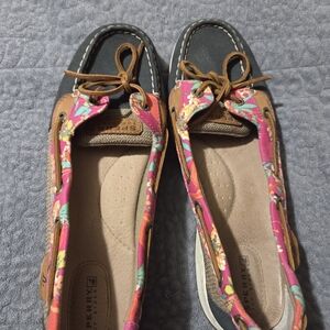 Sperry Women's Floral Loafers - Pink,Blue and Brown Gorgeous!